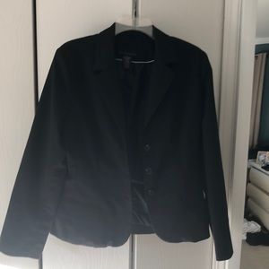 Lined black blazer
